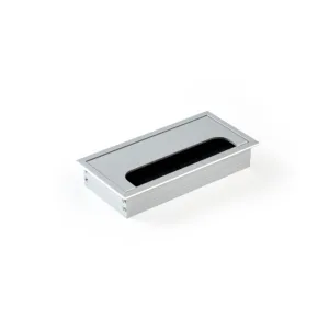 Tapa Pasacables Aluminio Rectangular 160x80